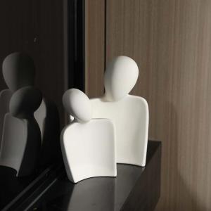 Wholesale Home Decorations Ceramic Love Birds Figurine Bamboo Hugging Couple for Memorable Gifts from china suppliers