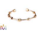 OEM Brass Golf Score Counting Open Cuff Bangle Bracelet