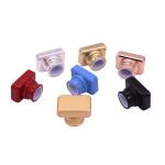Square Rose Gold Alloy Perfume Bottle Caps Metal High - End Design