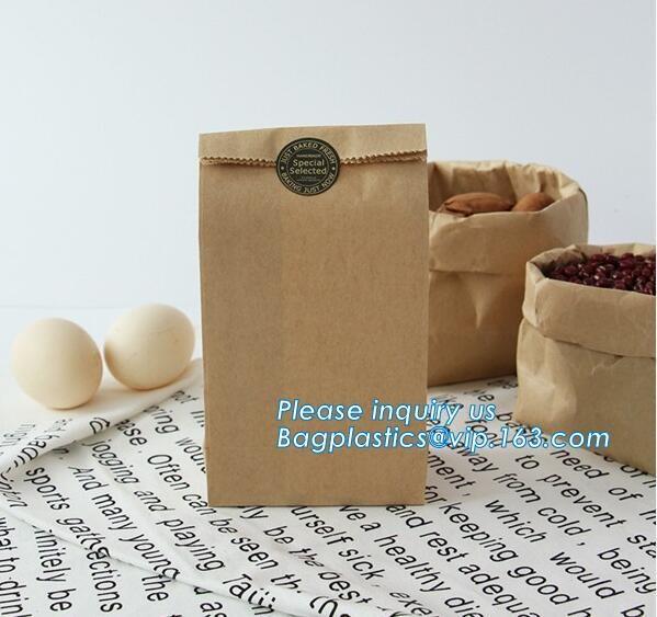Brown Paper Lunch Bags Bread Bags " 100pcs Durable Kraft Paper Bags, Paper Snack Bags, 100% Recycled Kraft Paper,bagease