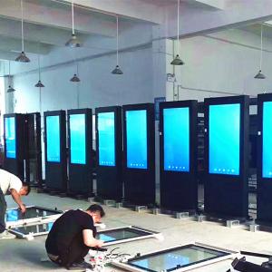 Wholesale Commercial Digital Signage Floor Stand , Airport Digital Signage Monitor Display from china suppliers