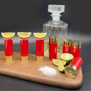 Wholesale 12 Gauge Shot Gun Shell Style Shot Glass Set Of 4 Plastic Shot Glasses from china suppliers