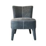 Customized Request Fixed Rotary Modern Velvet Cloth Fabric Chair for Home Dining