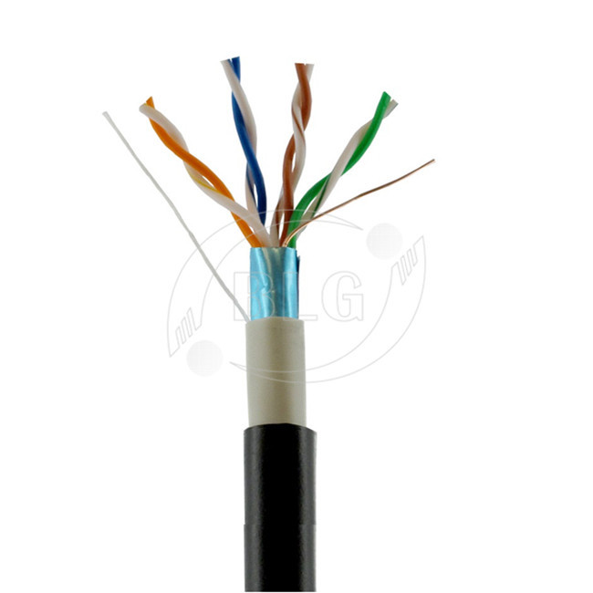 Dual Jacket Cat5e Outdoor Waterproof Ethernet Cable Weatherproof Full Copper Conductor