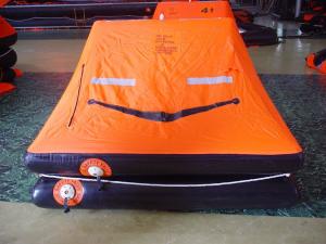 China SOLAS Inflatable life raft 4 persons and Self-righting,Throw-overboard life raft on sale