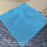 Tough Polypropylene Interlocking Garage Flooring 2500 Lbs Garage Tiles