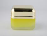 Electroplate ISO9001 50g Square Glass Cosmetic Jars Cream Bottles OEM