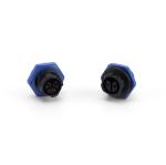 Black LED Light Male Female Connectors , M20 2 Wire Male Female Connector