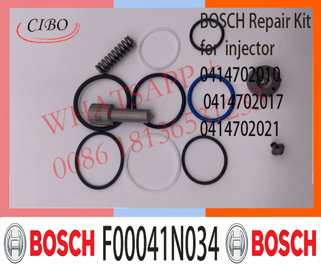 F00041N034 DIESEL VOL INJECTOR PARTS REPAIR KIT 0414702010 0414702017 0414702021 FOR VOL6050251 20440409