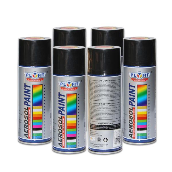 Low Chemical Odor Acrylic Spray Paint Black Silicone Resin Non Toxic Heat