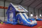 Christmas Eve Inflatable Bouncy Castle / Commercial Bounce House With N Slide