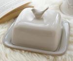 supply ceramic butter dish with cover made in china for export with good price