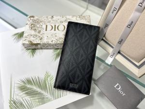 Wholesale Embossed Vertical CD Christian Dior Mens Wallet Diamond Zippered from china suppliers