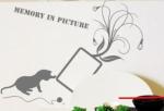 Custom Funky Wall Flower Stickers G251, /Floral Wall Stickers /Wall Sticker Art