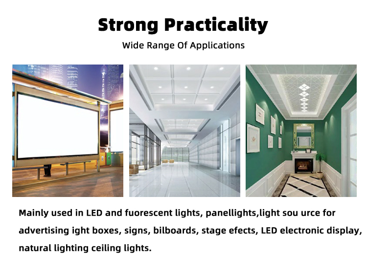 100% Virgin PC Light Diffusion Sheet Double Sided Glossy Surface Poly Carbonate Sheet