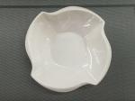 Plastic Porcelain Dinnerware Dessert Bowl Flower Decorative Border Top Dia.18CM