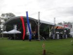 Black Aluminum Spigot Stage Truss 300*300*1m Size For Indoor Show And Events