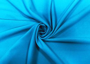 Wholesale 290GSM Stretchy 87% Nylon Warp Knitted Fabric Elastic Plain Turquoise Blue from china suppliers
