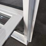 Customized House UPVC Hopper Window For Toilet Basement Ventilation