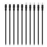 Custom Male Female Jack 1.35 2.5 2.1x5.5mm DC Cable Bare End Stripped Wire