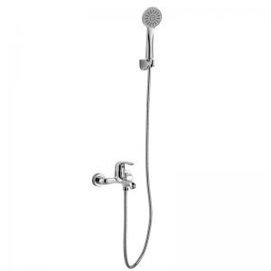 Wholesale Wall-mounted Handshower Bathroom Single Lever Bath Round Shower Household Sanitary Ware from china suppliers