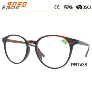 Wholesale Fashionable round reading glasses,made of pc frame,metal silver pins,plastic hinge from china suppliers