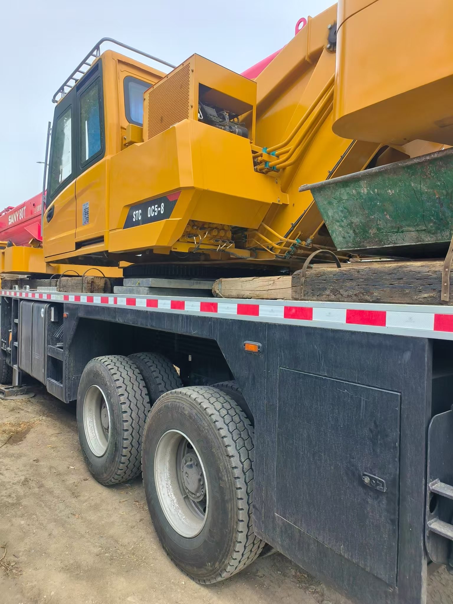 2023 Used SANY Mobile Truck Crane 55 Tons With YUCHAI Engine And 5 Crane Jib