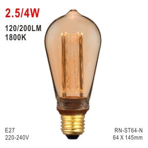 Buy cheap ST64 Bulb, LED Deco Light, E27 Bulb, Fashionable Glass Bulb, LED Candle from wholesalers