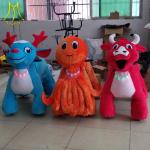 Hansel amusement games walking stuffed coin operated mountable animal