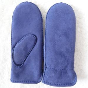 Wholesale Spanish Merino Lleather Wool Mittens , Winter Combination Gloves Mittens from china suppliers