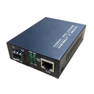 Wholesale Single Mode Fiber Rj45 48V DC 120km SM Sfp Media Converter from china suppliers
