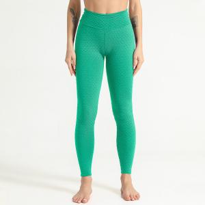 China Seamless new sexy hip high-bounce tight pants sports running fitness pants Jacquard yoga pants on sale