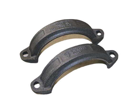 High Strength Cast Ductile Iron Pipe Clamp / Cast Iron Pipe Parts CT12 Tolerance
