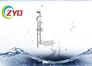 Wholesale Silver Bathroom Shower Aluminuim Tube Chrome Plated Finish Surface from china suppliers