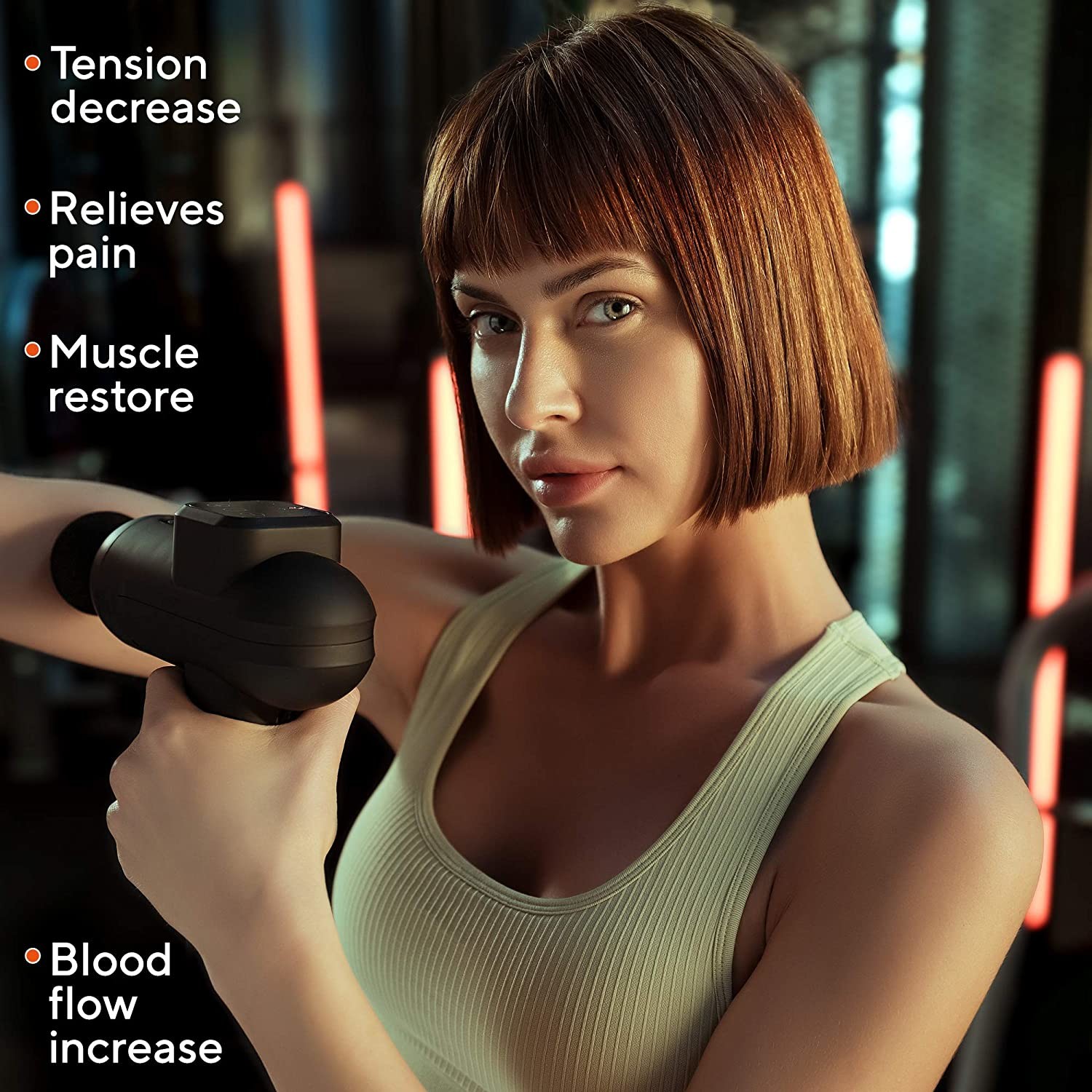Rechargeable 45dB Handheld Deep Tissue Massager