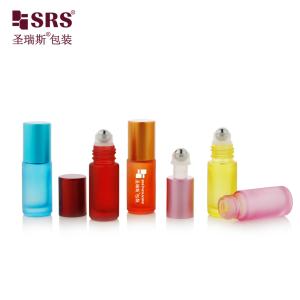 Wholesale 5ml Empty Cosmetic Perfume Essential Oil Massage Mini Cute Glass Roll On Bottle from china suppliers