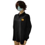 Cleanroom Washable Anti Static Polo Shirts Long Sleeve PLUS Sizes