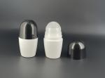 Black Cap Round Empty PP Plastic Roller Ball Bottles 50ml