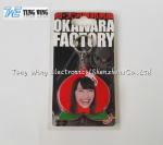 OEM Funny Red Peach Shaped Musical Keyring , Custom Talking Keychain
