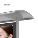Stainless Steel Anticorrosion Bus Shelter With Bench And Advertising Light Box