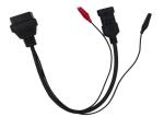 12V Voltage Fiat OBD Cable Custom Length 3 Pin Diagnostic Connector Cable