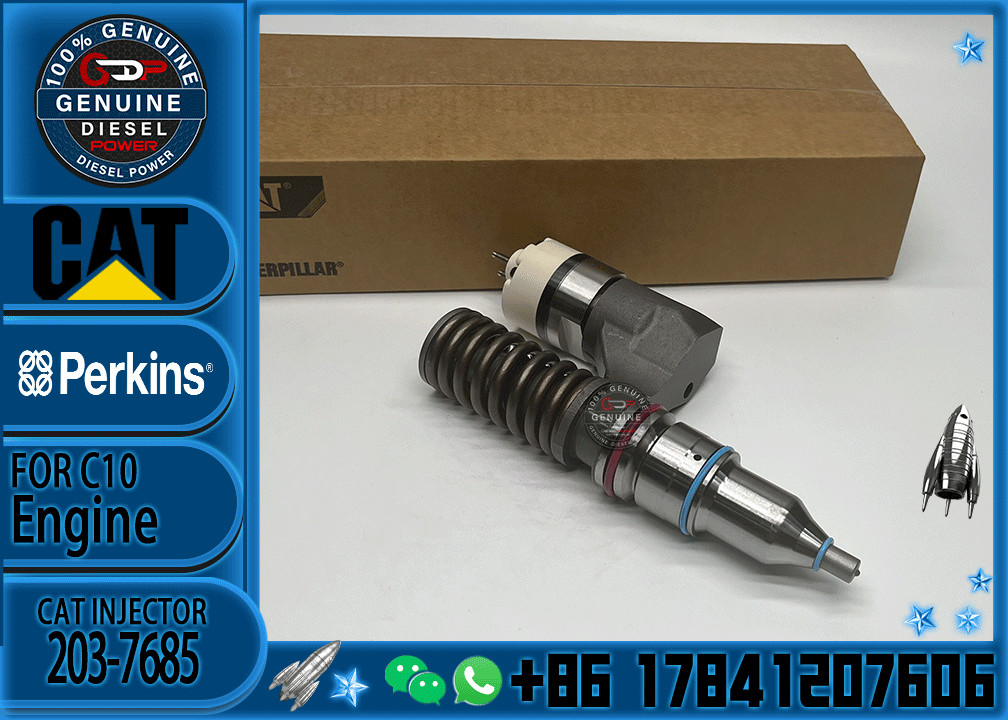 Diesel fuel injector 10R-1258 c12 injector 203-7685 2037685 for caterpillar c12 injector