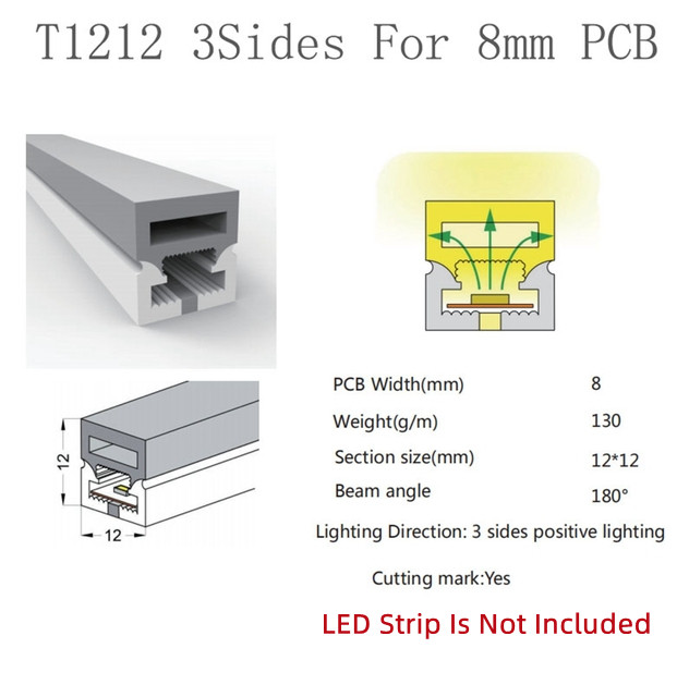 IP65 Waterproof Blue LED Neon Flex with 120 LEDs/M and Working Temperature of 40 60C