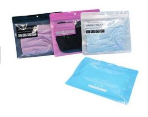 Wholesale stand up matt plastic bag for socks packaging/cloth packaging/underwear pack clear plastic zipper pouch bag plastic pouc from china suppliers