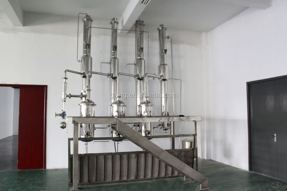 5l 10L 50L Vertical Falling Film Evaporator Stainless Steel Small Capacity Lab Use Pilot Test