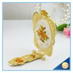Rose Design Metal Materials Vanity Girl Hollywood Cosmetic Makeup Table Mirror