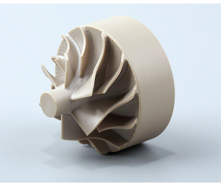 OEM PEEK Plastic Machining PEEK Impeller Parts Custom Color OEM / ODM