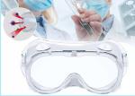 Eco Friendly Medical Protective Goggles , Plastic Eye Protection Glasses