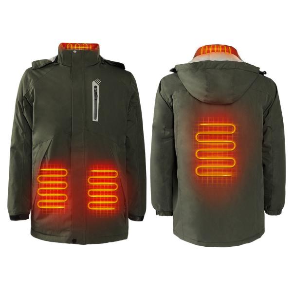 Men's Battery Ski Jacket Custom 7.4Volt Electric Heated Clothes Waterproof with