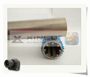 Wholesale V Shape Wire Wrapped Screens Welded 316L SS Slotted Pipe 50 Micron 33mm Diameter from china suppliers